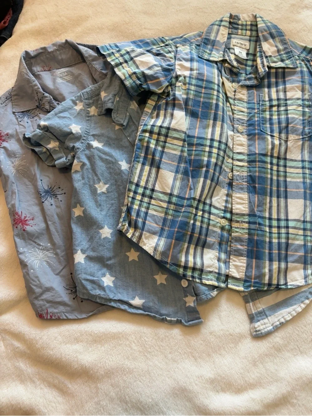 Boys Size 3T Blue Button-Up Shirt Bundle – Carter’s